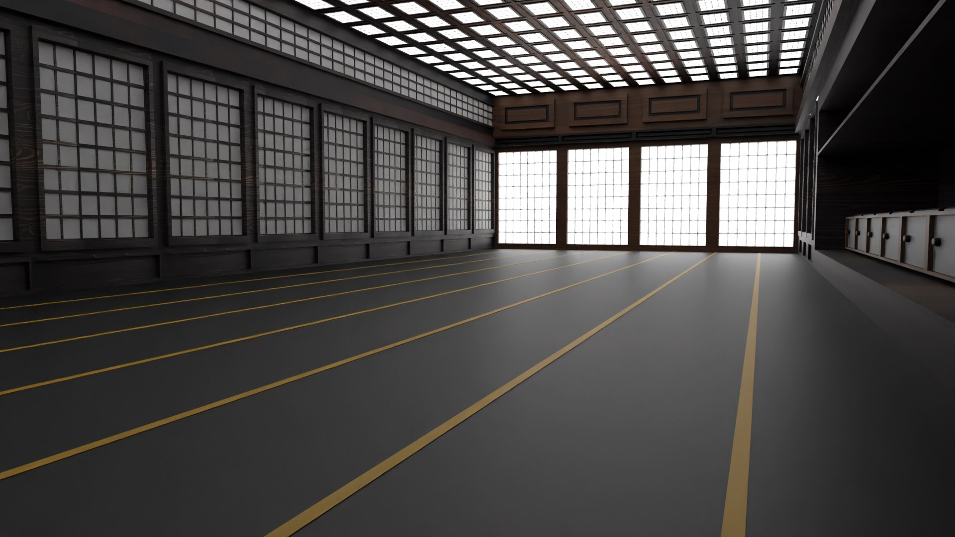 Japanese Training Dojo Model - TurboSquid 2178900