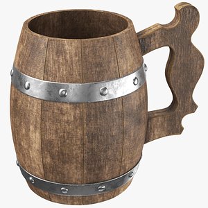 Wooden Beer Stein