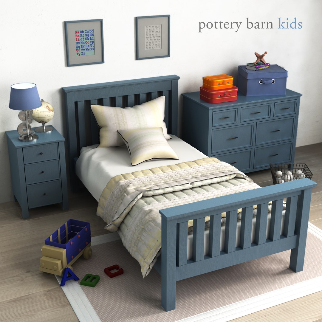 Pottery Barn Elliott Bed 3ds