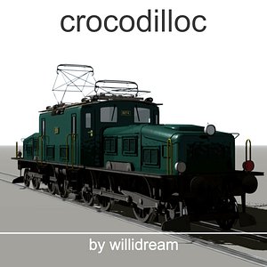 3d model crocodile