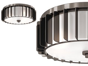 3D Starburst Flush Mount model