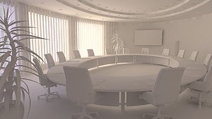 conference salon office 3D model