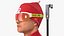 Biathlonista w pełni wyposażony, uzbrojony