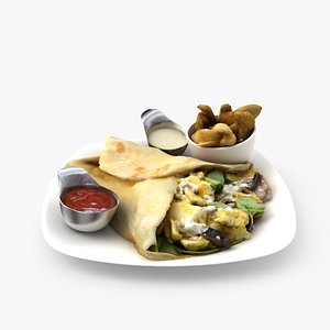 Spinach Feta Egg Crepe