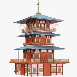 3D Asian Building model