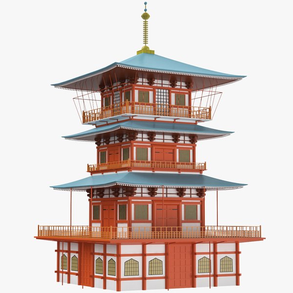 3D Asian Building model