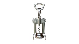 Corkscrew Stainless Steel 3D model 3D model