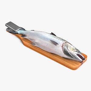 3D Fillet Board with Salmon