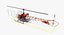 light helicopter bell 47 3d max