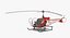 light helicopter bell 47 3d max