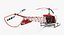 light helicopter bell 47 3d max
