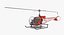 light helicopter bell 47 3d max