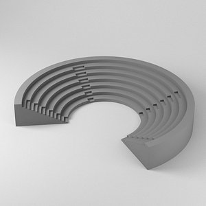 3D simple amphitheater model