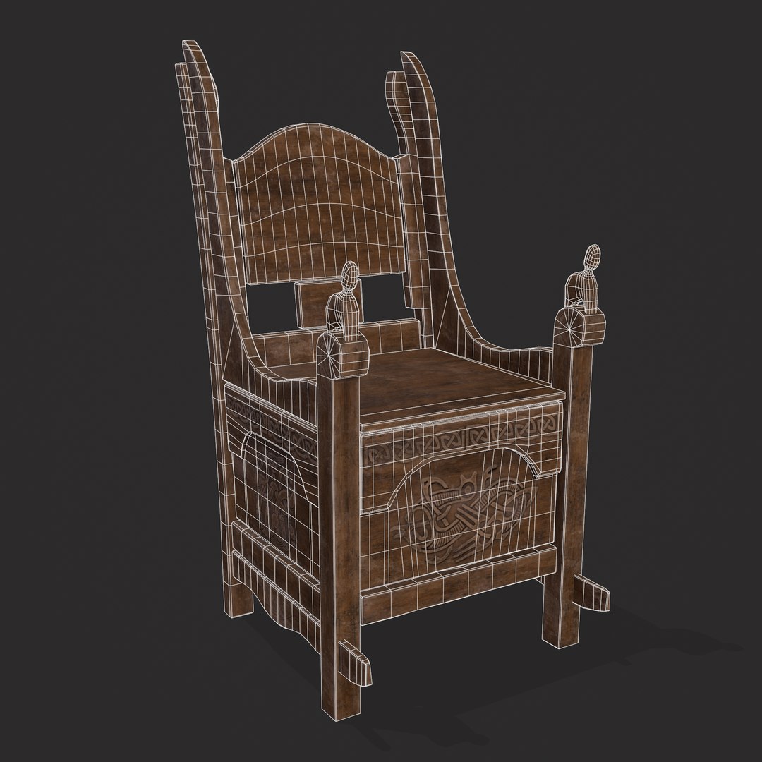 Medieval Designed Chair 3d - Turbosquid 1872609