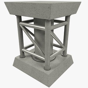 3D truss column model