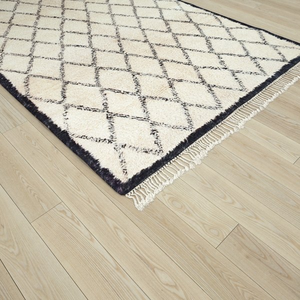 モロッコ ベニワレン Beniourain ラグ 約98×147cm ベニワレン 160x158 (No.412) - &MOROCCO モロッコラグの通販