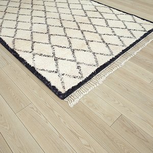 Moroccan Beni Ouarain rug 3D model