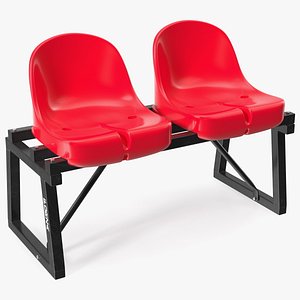 Soccer Bench with Plastic Seats Forza