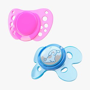 Baby Pacifiers Collection 3D model