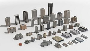 3D model 45 Building Models Kit Collection 2