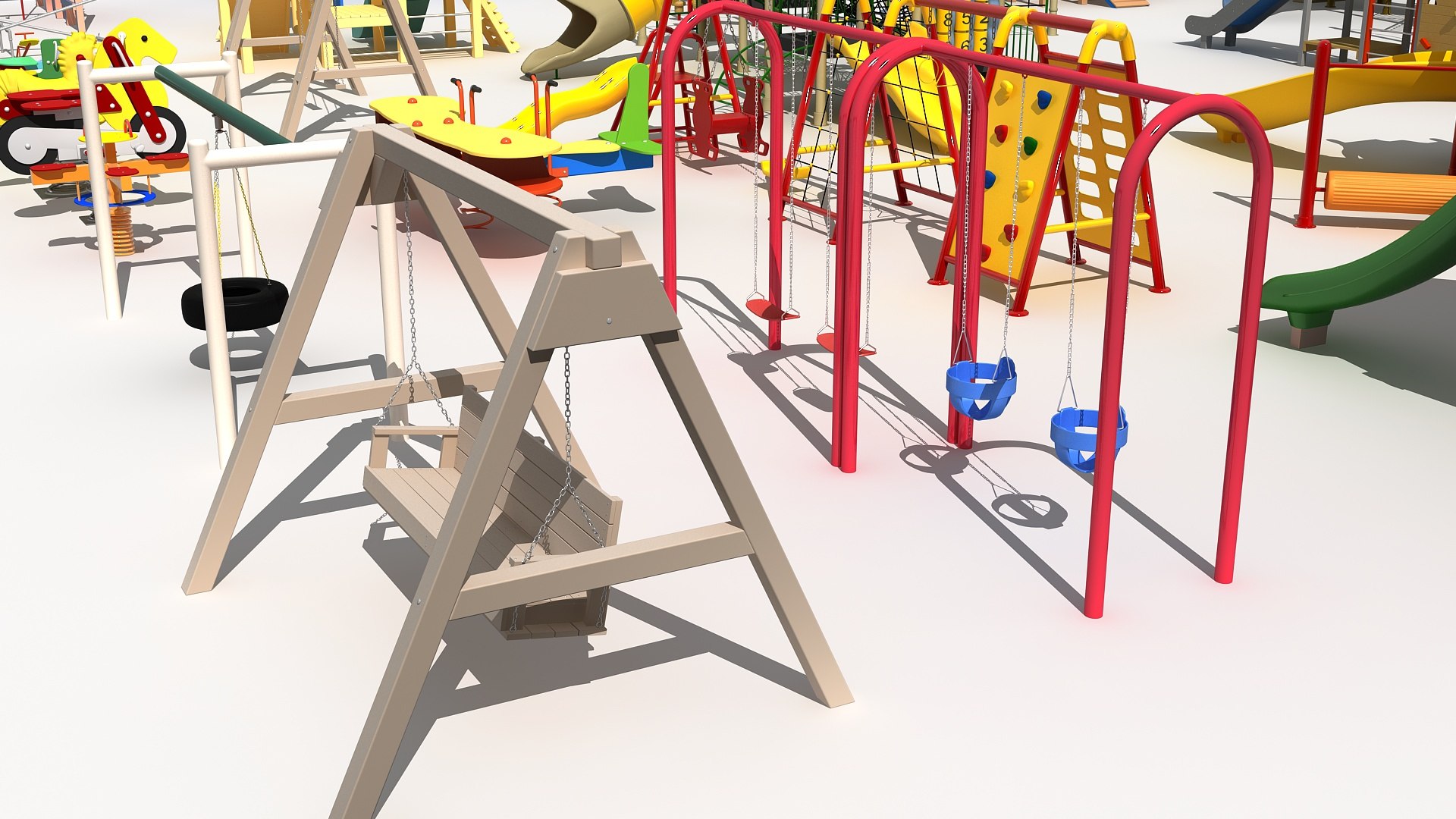 3D Children Playground Equipment 3 - TurboSquid 2366491