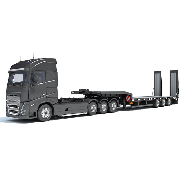 Truck with Platform Trailer model