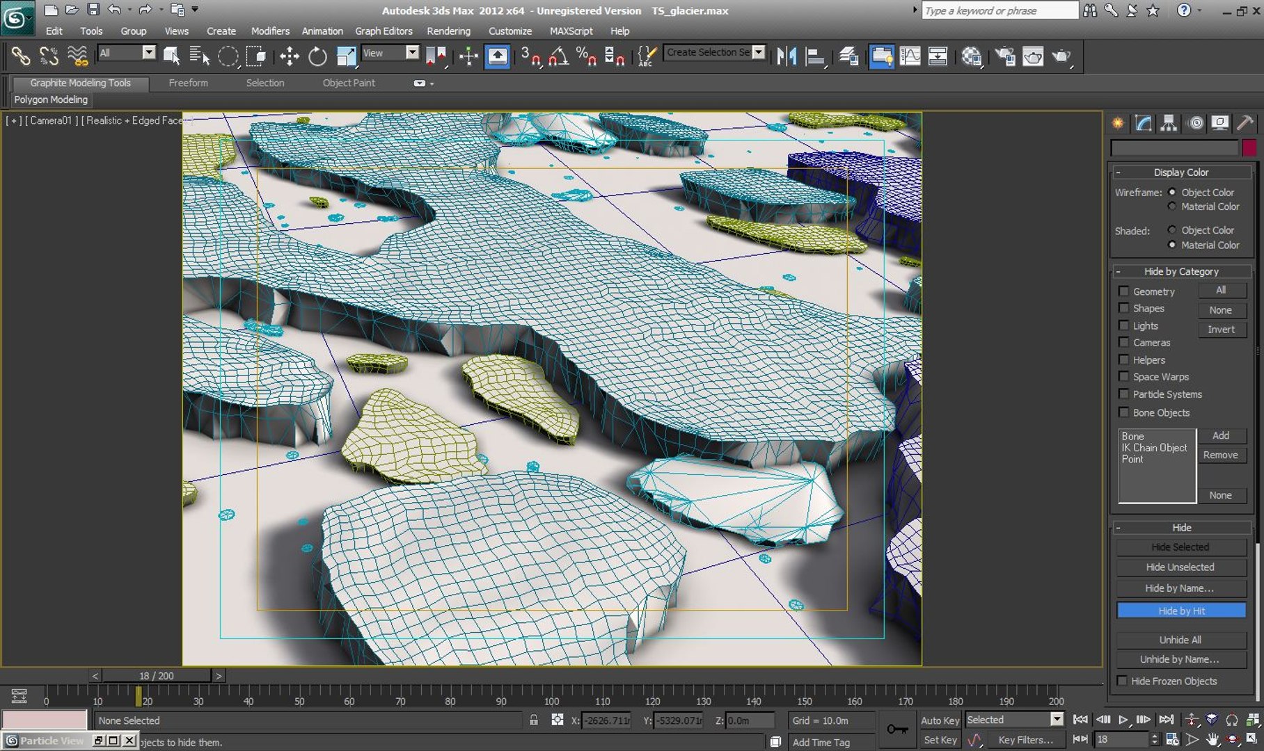 3d glacier arctic ice