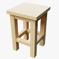 Wooden Tabouret