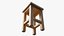Wooden Tabouret