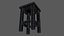 Wooden Tabouret