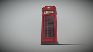 3D model Red Telephone Box