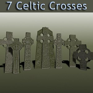 celtic crosses 3d max