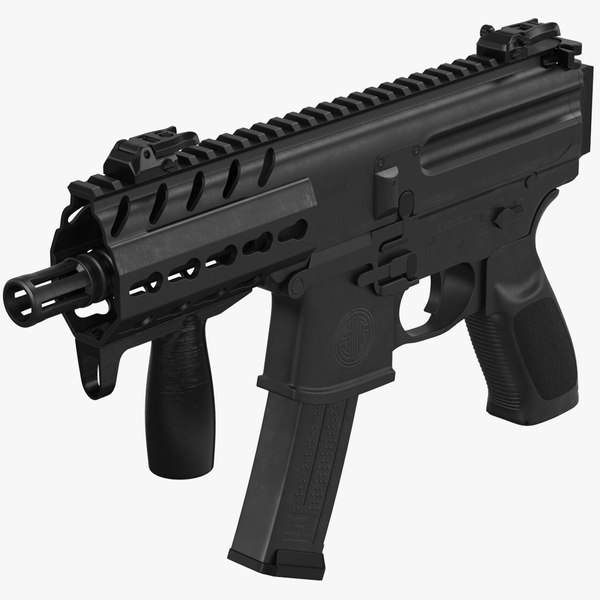ミニサブマシンガン SMG SIG SAUER MPX3Dモデル - TurboSquid