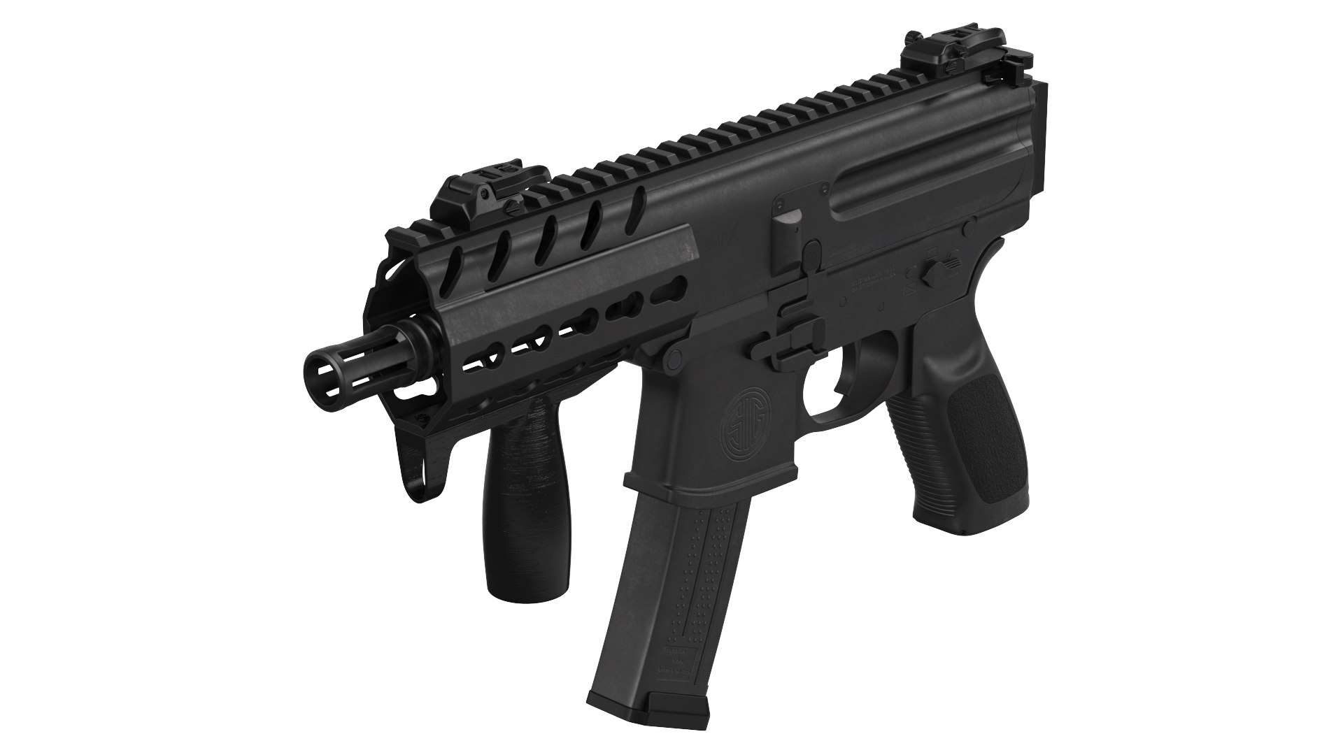 Mini Submachine Gun SMG SIG SAUER MPX 3D model - TurboSquid 2148554