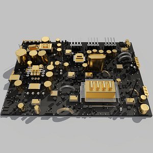 3D Circuit city blend model