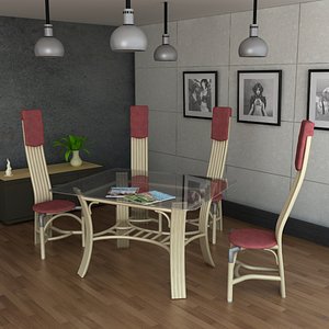 3d model rattan ergo