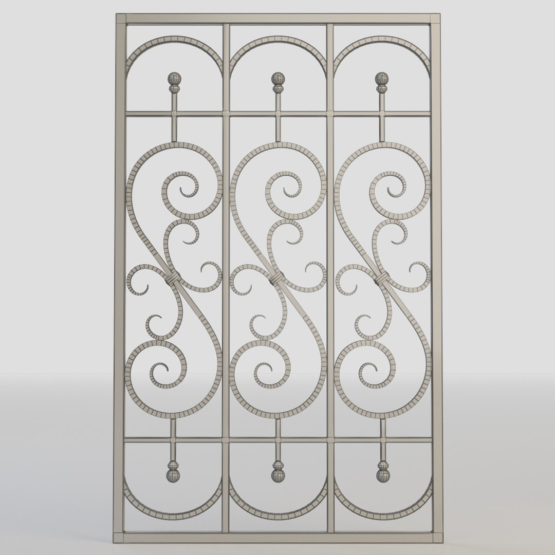 3d Model Windows Bars