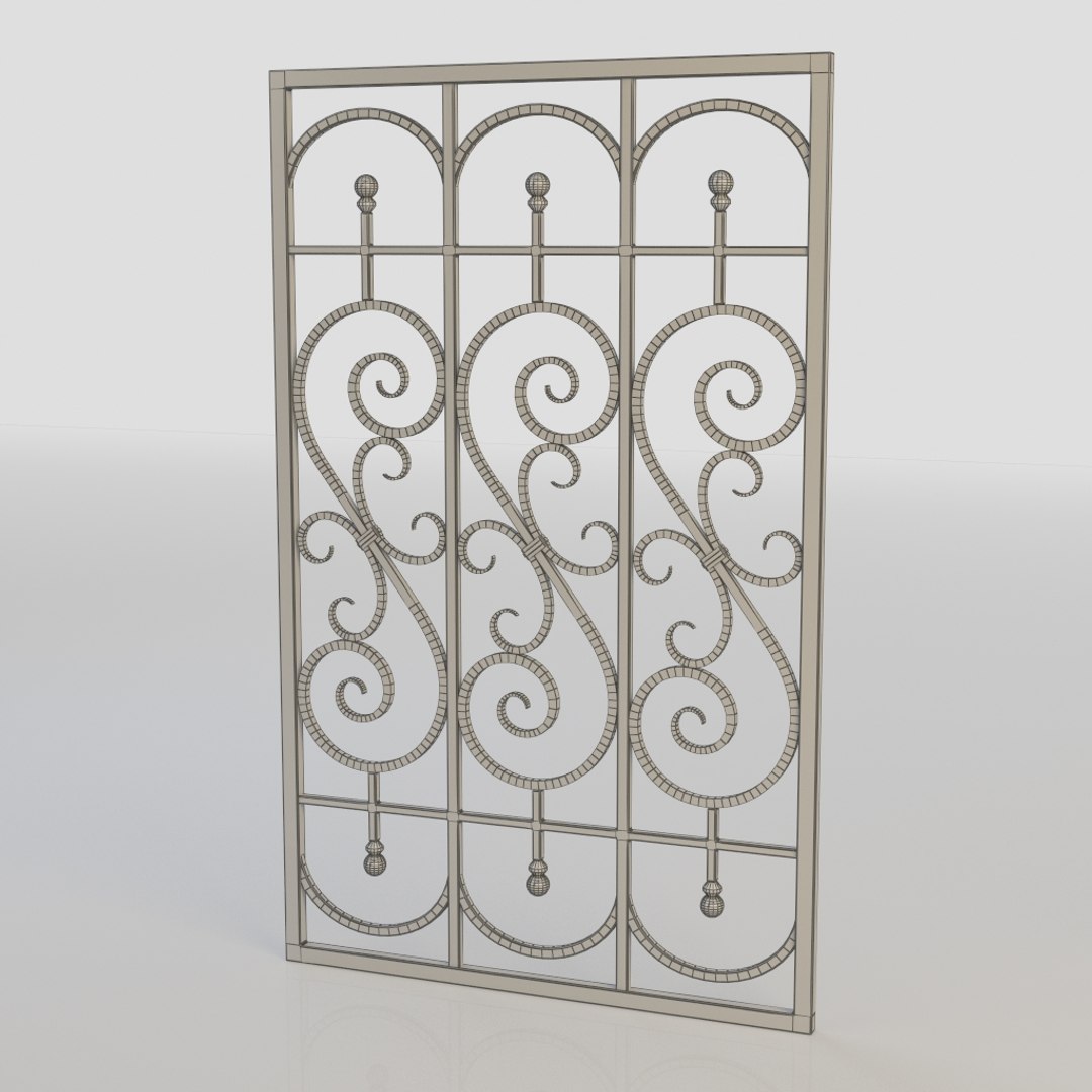 3d Model Windows Bars