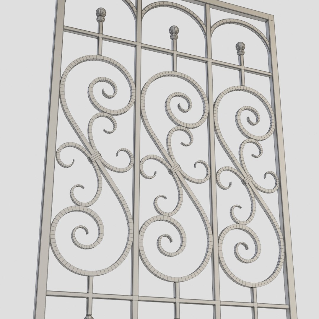 3d Model Windows Bars