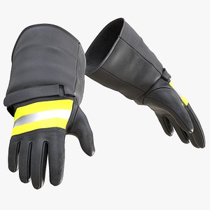 3D model Firefighter Gloves
