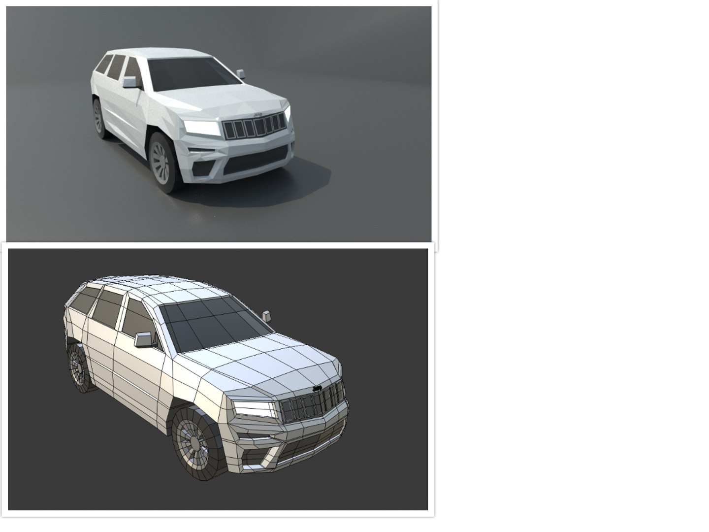 collection of 50 low poly cars 3D model https://p.turbosquid.com/ts-thumb/sY/dqHRDB/Bu/jeepgrandcherokee/png/1624728937/1920x1080/fit_q87/dbb1567a7a6aa3dc0c42502bfca2443120f76b63/jeepgrandcherokee.jpg