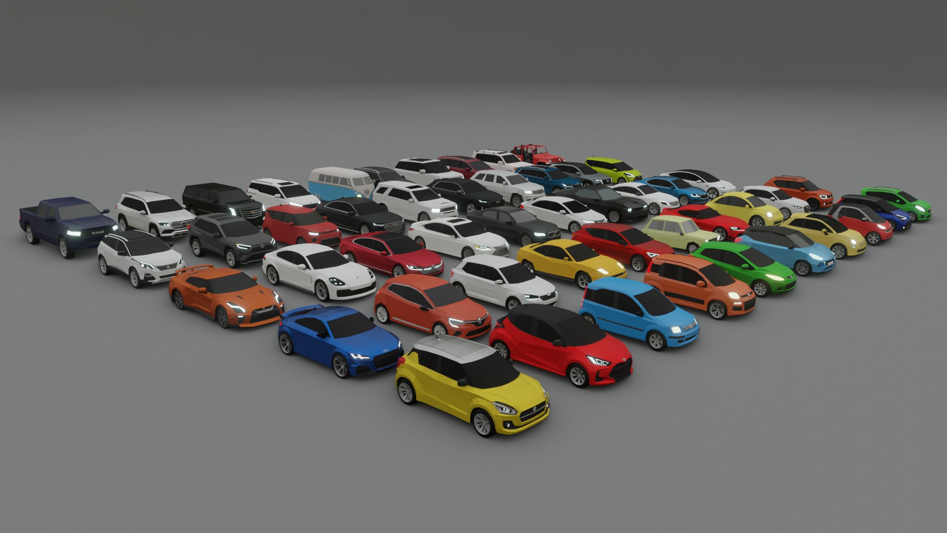 collection of 50 low poly cars 3D model https://p.turbosquid.com/ts-thumb/sY/dqHRDB/Ox/50carspack04/png/1624728510/1920x1080/fit_q87/3cb3022b662da2ac41c428ecc8bff971f09cc9b4/50carspack04.jpg