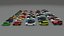 collezione di 50 auto low poly