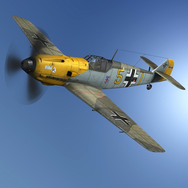 メッサーシュミット-BF-109E-イエロー53Dモデル - TurboSquid メッサーシュミット-BF-109E-イエロー53Dモデル - TurboSquid