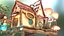 Suddivisione LowPoly Fairy Treehouse