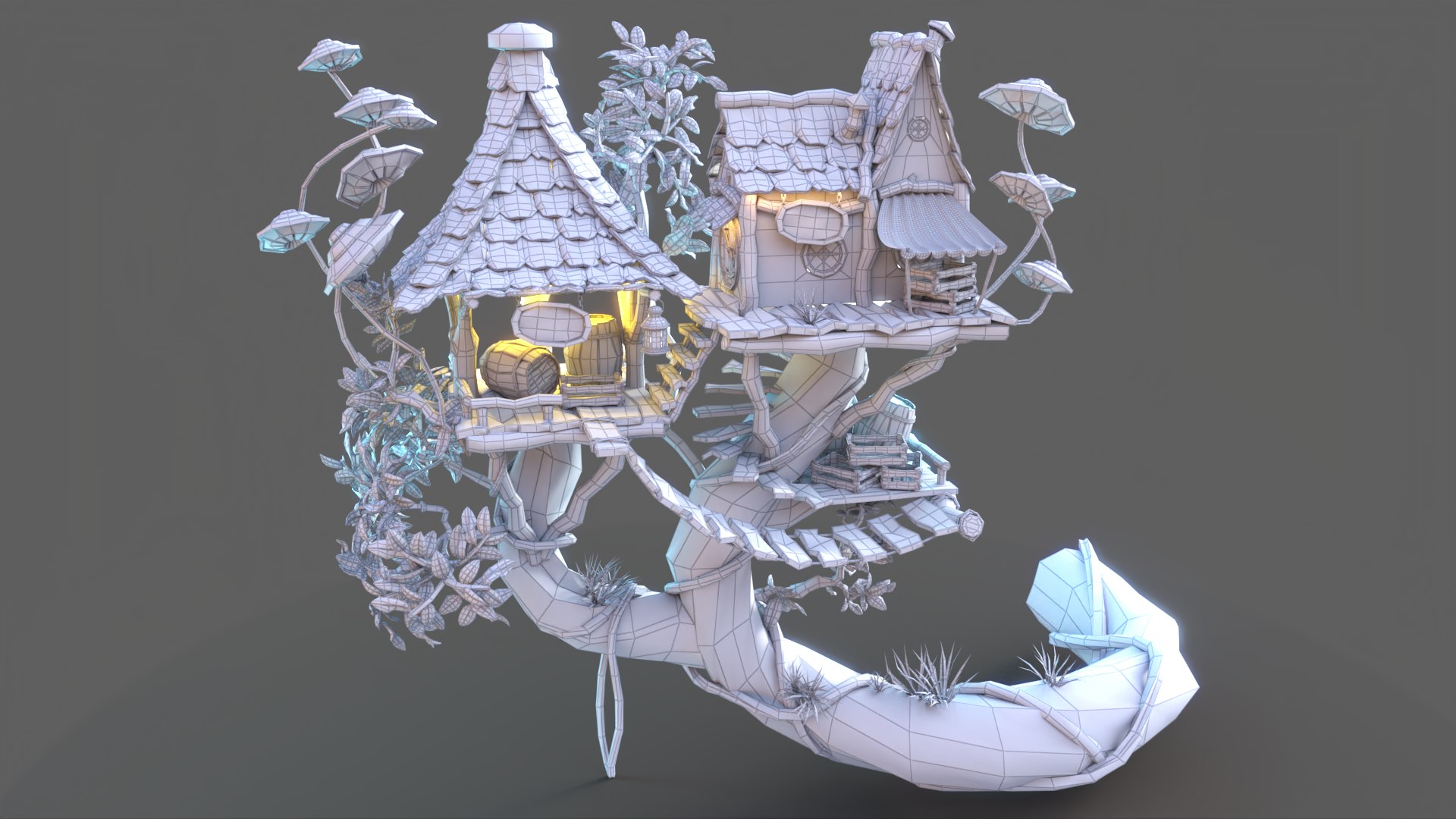 3D Subdivision  LowPoly Fairy Treehouse https://p.turbosquid.com/ts-thumb/sY/jbRNpe/N4/wire_subdiv0/png/1637101638/1920x1080/fit_q87/de781a9f4a5964dbae9b3f69a31e7b89b66c9070/wire_subdiv0.jpg