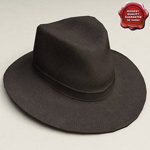 3d cowboy hat model
