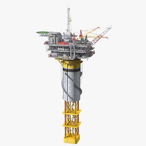 3D model Shell Perdido Oil Platform
