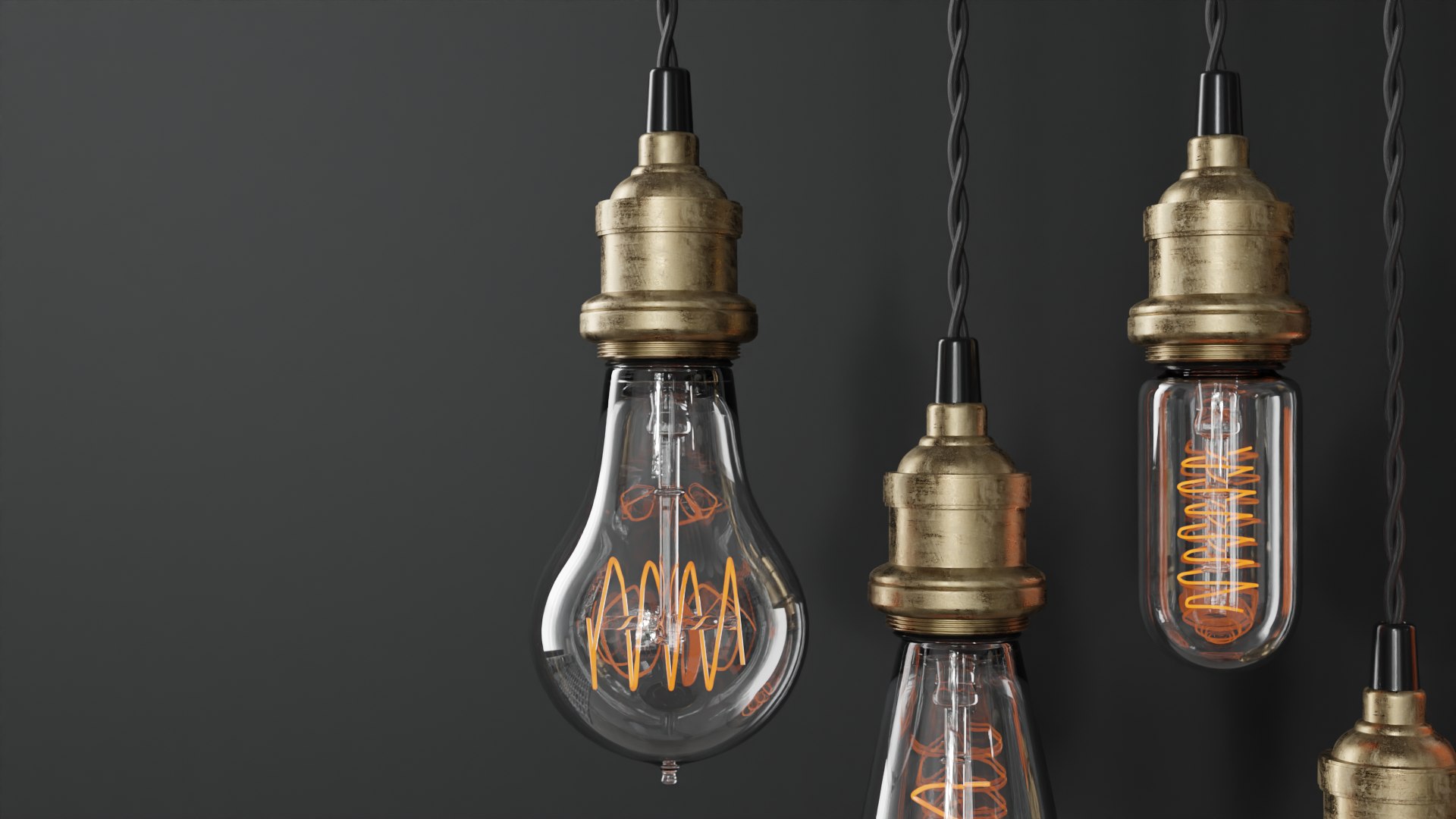 3D Edison Lamps - TurboSquid 1897427