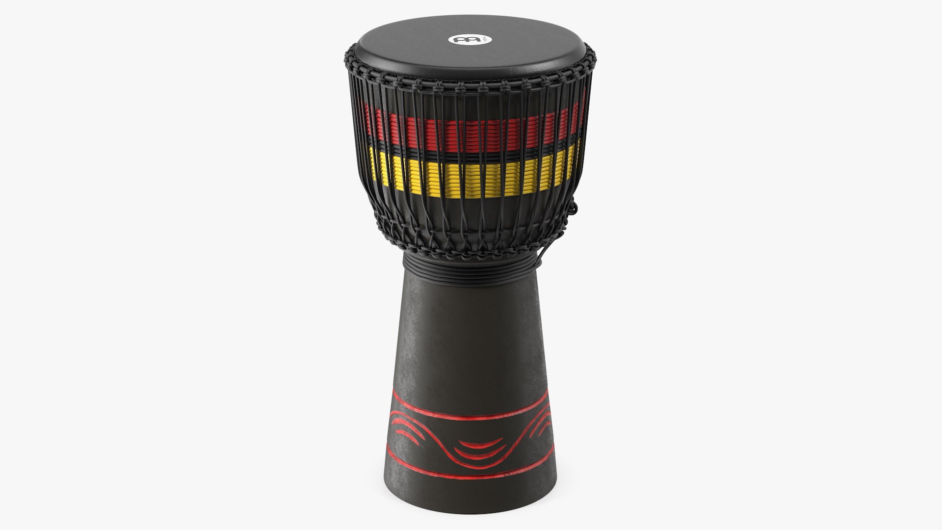 Meinl Percussion ADJ7L Wood Djembe African Style 3D model preview
